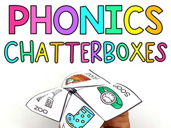 Fun Phonics Activity - Phonics Fortune Tellers Chatterboxes