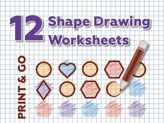 Shape Drawing Worksheets | Visual Matching