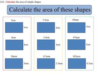 Area of Rectangles and Triangles