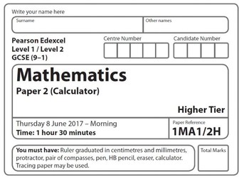 Paper 2 Higher GCSE Starters