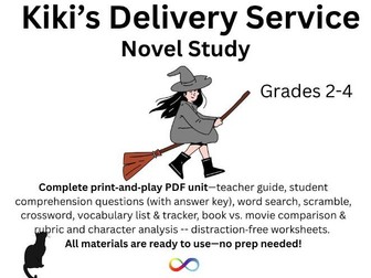 Book Study for Kiki's Delivery Service