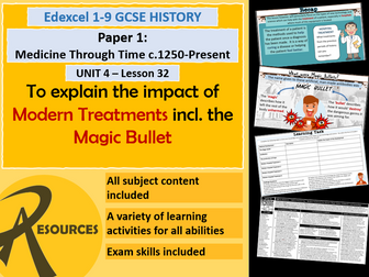 GCSE History Edexcel: Medicine in Britain - Science & Technology in Hospitals (Lesson 32)