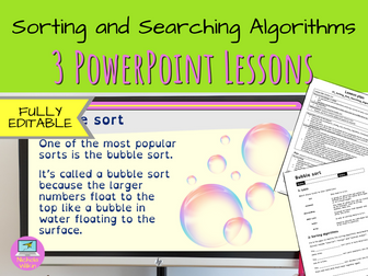 Sorting and Searching Algorithms Lessons