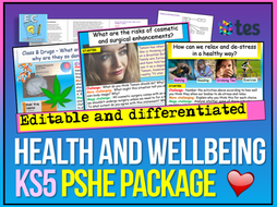 KS5 PSHE Health and Wellbeing | Teaching Resources