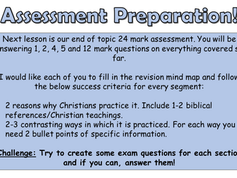 AQA A GCSE Christianity: Practices revision, assessment and review lessons