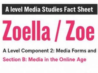 Zoella Fact Sheet