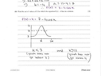 Cambridge AS Mathematics Paper 1, October 2018- Solved Question Paper