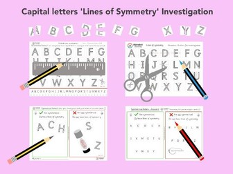 Capital Letters - Lines of Symmetry Investigation