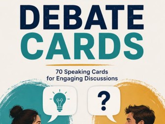 B1+/B2 ESL Debate Speaking Cards