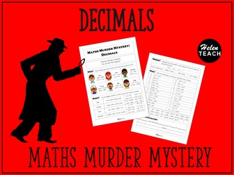 Decimals Maths Murder Mystery With Answers