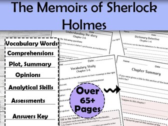 The Memoirs of Sherlock Holmes Novel Study