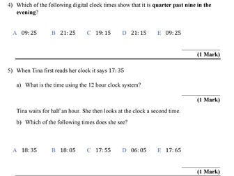 12 and 24 hour time