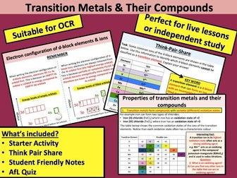 Transition Metals & Their Compounds