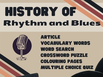 History of R&B Music - No Prep Emergency Sub Plans for Non Music Subs