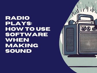 RADIO PLAYS - how to record and edit sound and SFX (Sound Effects)