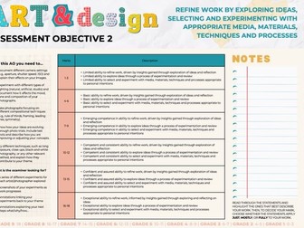 GCSE Art & Design AO Checklist Sheets for "Gathering"