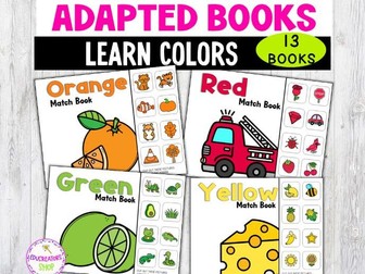 Colour Adapted Books for Special Education Adaptive ESL and Autism color Interactive