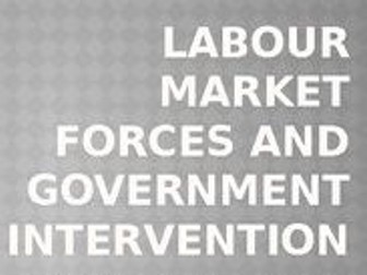 Cambridge A Level Economics - 8.3  Labour market forces and government intervention
