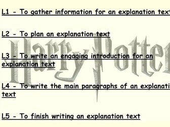 Harry Potter - Explanation Text - Quidditch - Y4 Y5