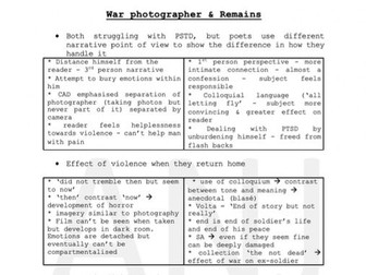 GCSE AQA Power & Conflict Essay Plans