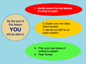 Writing to Explain - whole lesson for P2Q5 (newspaper article)