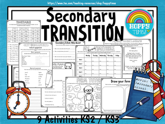SECONDARY TRANSITION Activities