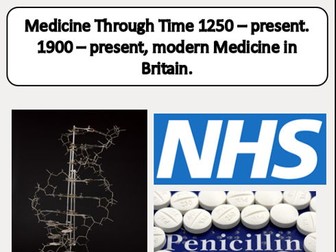 Edexcel GCSE History Modern Medicine booklet (1900-present)  for Medicine in Britain, 1250-present.