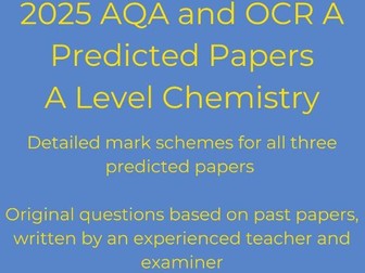 AQA A Level Chemistry 2025 Predicted Paper 3