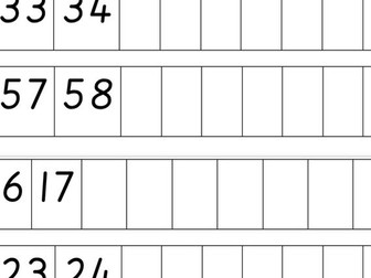 Maths - Number tracks up to 80