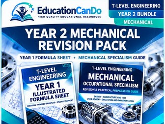 T-Level Engineering Year 2 Mechanical Revision Bundle | Occupational Specialism