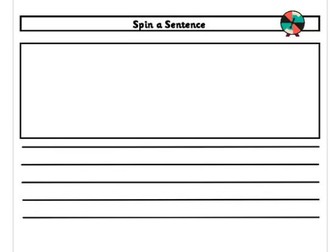 Spin a Sentence - Sentence Building Activity