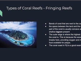 Coral Reefs & Mangroves Geography A-level Powerpoint