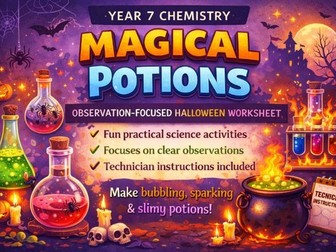 KS3 Chemistry: Magical Potions – Observation-Focused Halloween Practical