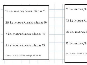 Place Value: More or Less Than