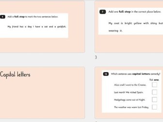 KS1 SPaG SATs practise