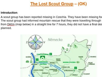 Problem Based Activity - Speed Distance Time - The Lost Scout Group