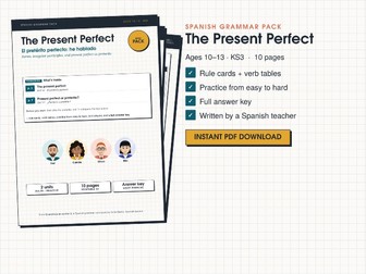 Spanish Present Perfect Worksheets KS3