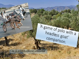 'Game of polo with a headless goat ' IGCSE Edexcel comparison activity