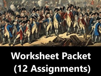 French Revolution Worksheet Packet (12 Assignments)