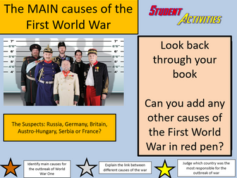 Who was to blame for World War One