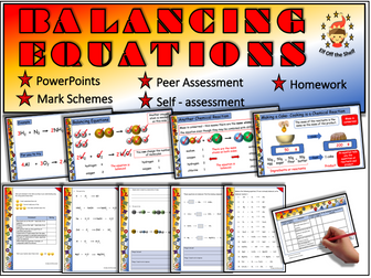 Elements to Balancing Chemical Equations Plus Revision Lesson and 7