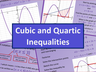 Cubic and Quartic Inequalities - AS level Further Maths