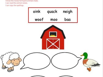 To know what noises farm animals make