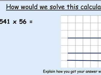 Maths Year 5 Multiplication crack the code (3 and 4 digit x 2 digit)