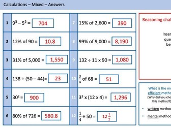 KS2 SATS Daily Arithmetic slides
