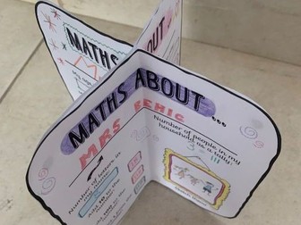 Back to School Maths About Me - Year 3/4 Fun Poster Display Resource