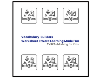 Vocabulary Builders Worsheet 1: Word Learning Made Fun