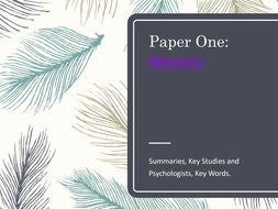 Psychology Topics Flashcards
