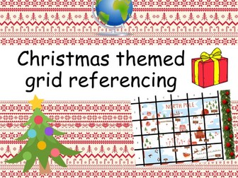 Christmas grid reference task for Santa's village (Year 2 maths and geography)