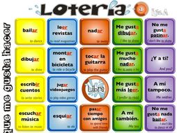 Spanish Bingo - Lo que me gusta hacer
